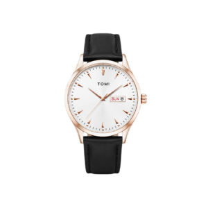 TOMI T-030 Men's Watch Quartz Leather Straps